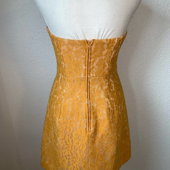 Keepsake Every Way Golden Yellow Strapless Lace - Picture 4 of 7
